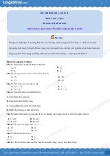Đề thi học kì 1 Toán 6 - Đề số 11 - Kết nối tri thức